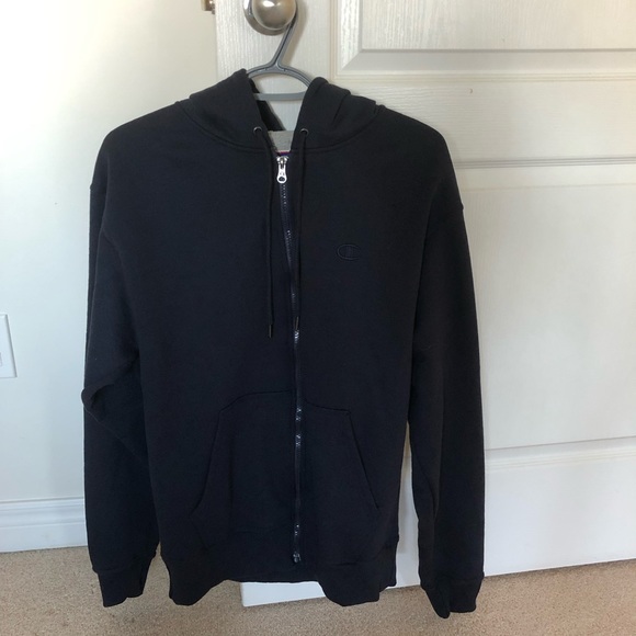 CHAMPION Navy Blue Zip-Up Hoodie - Picture 4 of 5